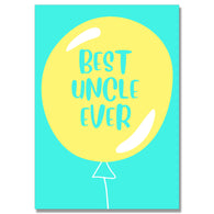 Best Uncle Ever Balloon Card